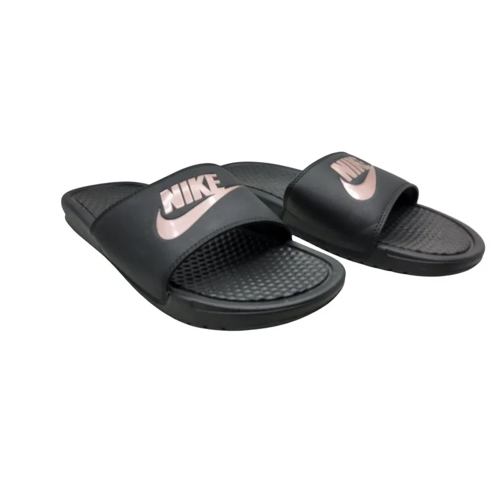 Nike Oiginals Womens Benassi Blush Color Slide On Sandals - Picture 1 of 6